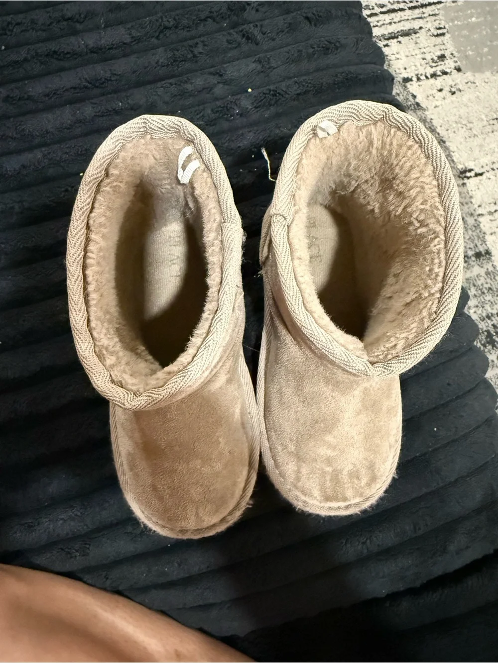 The Children's Place Tan Suede-Look Cozy Winter Boots